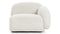 Gigi - Gigi Sofa Module, Armrest, Right, White Boucle