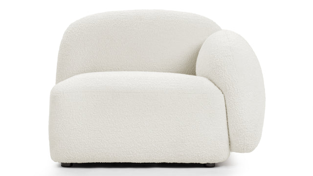 Gigi - Gigi Sofa Module, Armrest, Right, White Boucle