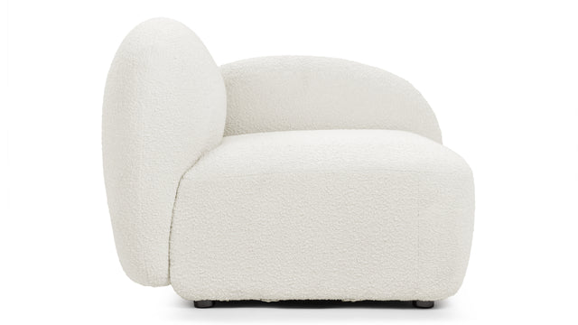 Gigi - Gigi Sofa Module, Armrest, Right, White Boucle