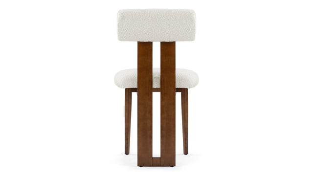 Hippo - Hippo Dining Chair, White Boucle