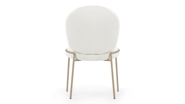 Arielle - Arielle Side Chair, White Boucle