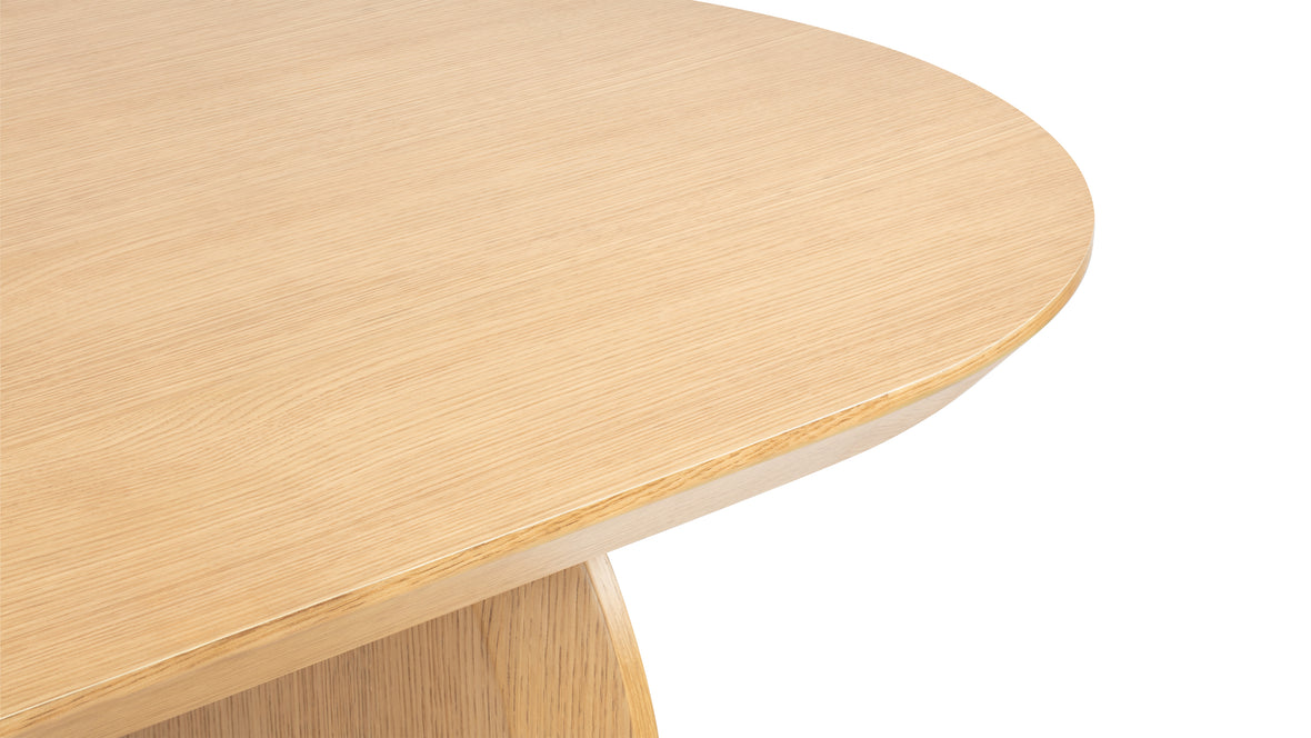 Luna - Luna Oval Dining Table, Oak, 70in