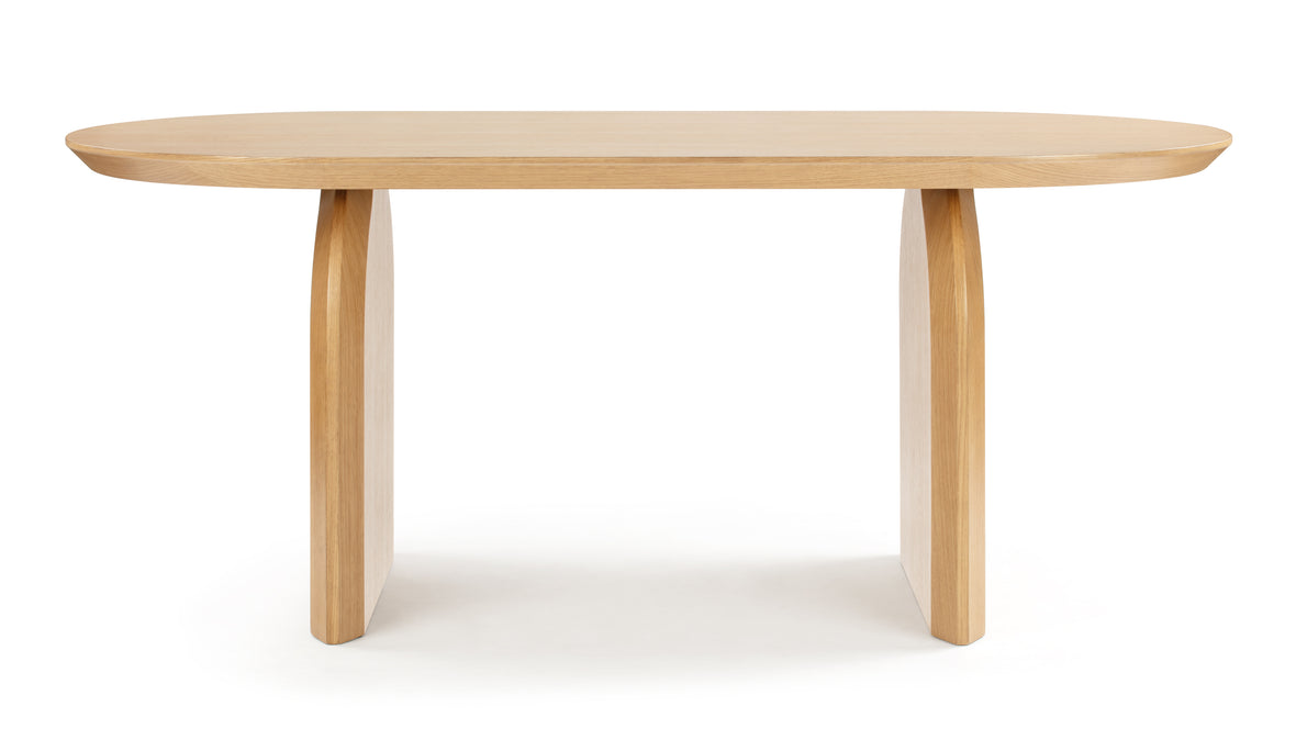 Luna - Luna Oval Dining Table, Oak, 70in