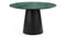 Pluto - Pluto Round Dining Table, Green Marble, 47in