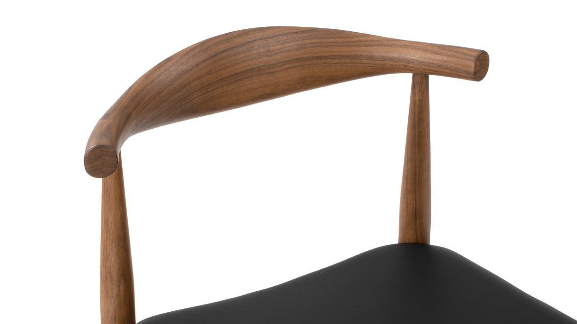 Elbow - Elbow Chair, Walnut, Wide Version