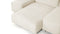 Extrasoft - Extrasoft Sectional Sofa, Combination 1, Ivory Chenille