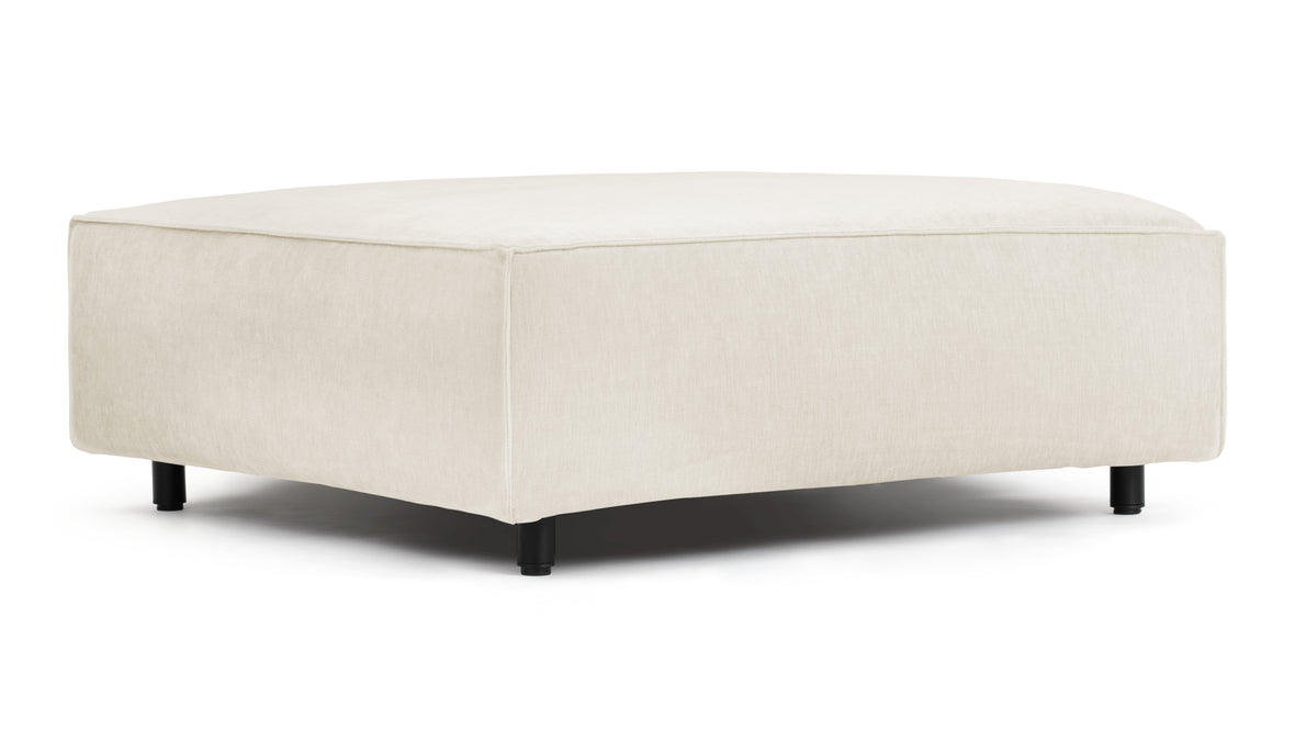 Extrasoft - Extrasoft Sectional Module, Small Seat, Ivory Chenille