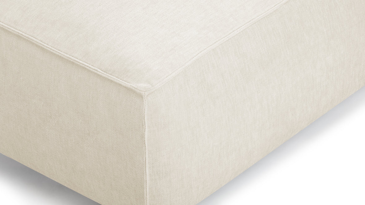 Extrasoft - Extrasoft Sectional Module, Medium Seat, Ivory Chenille