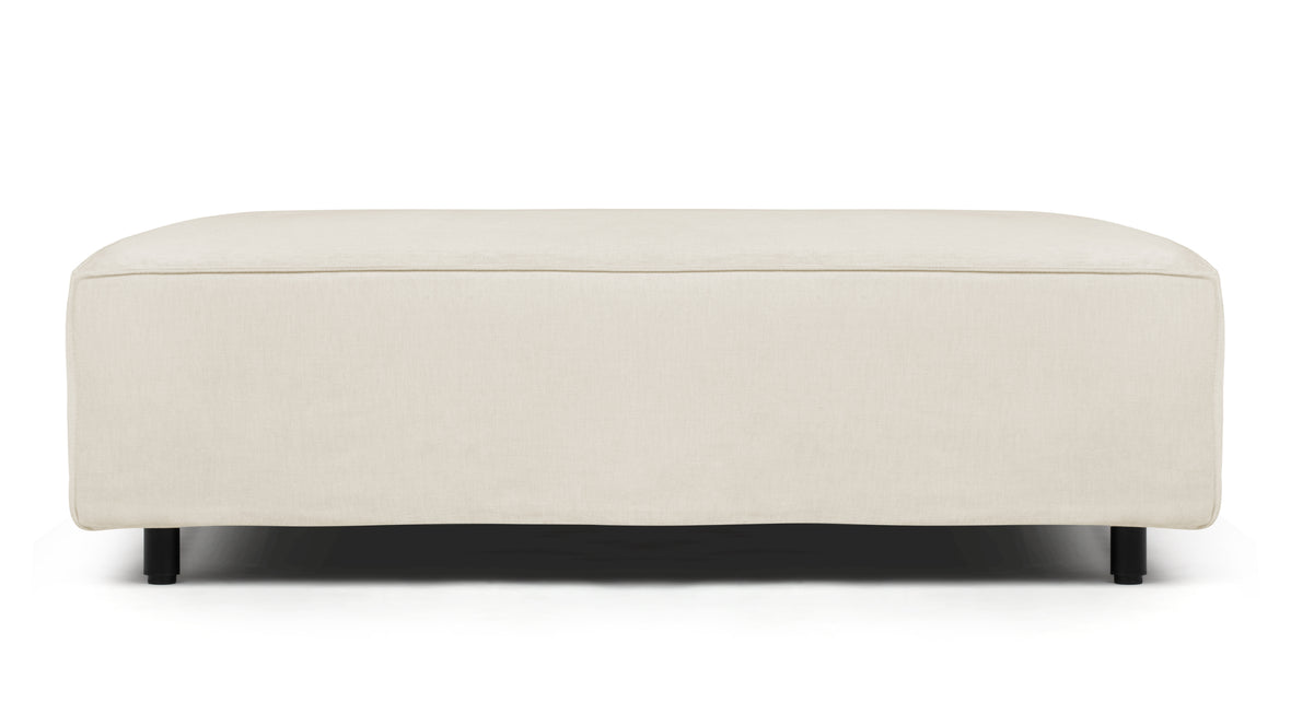 Extrasoft - Extrasoft Sectional Module, Extra Large Seat, Ivory Chenille