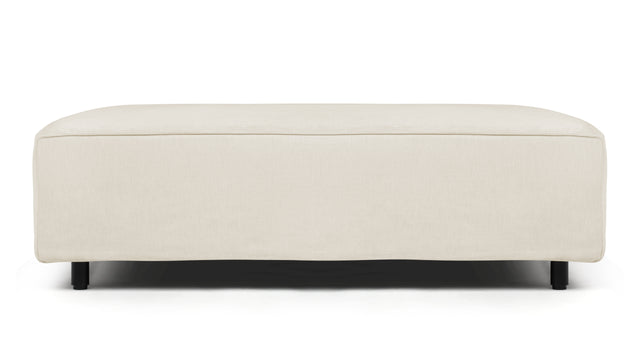 Extrasoft - Extrasoft Sectional Module, Extra Large Seat, Ivory Chenille