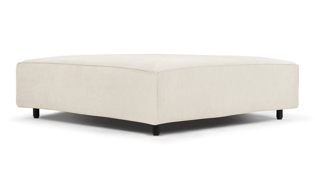 Extrasoft - Extrasoft Sectional Module, Extra Large Seat, Ivory Chenille