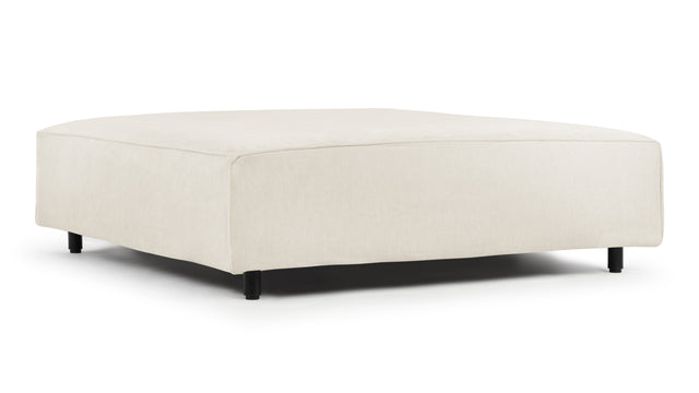 Extrasoft - Extrasoft Sectional Module, Extra Large Seat, Ivory Chenille