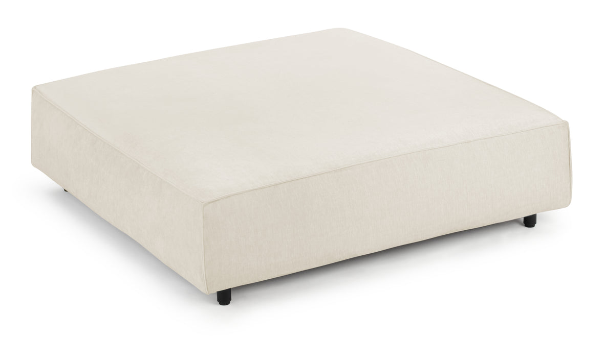 Extrasoft - Extrasoft Sectional Module, Extra Large Seat, Ivory Chenille