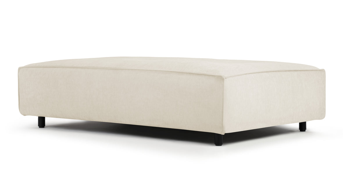 Extrasoft - Extrasoft Sectional Module, Extra Extra Large Seat, Ivory Chenille