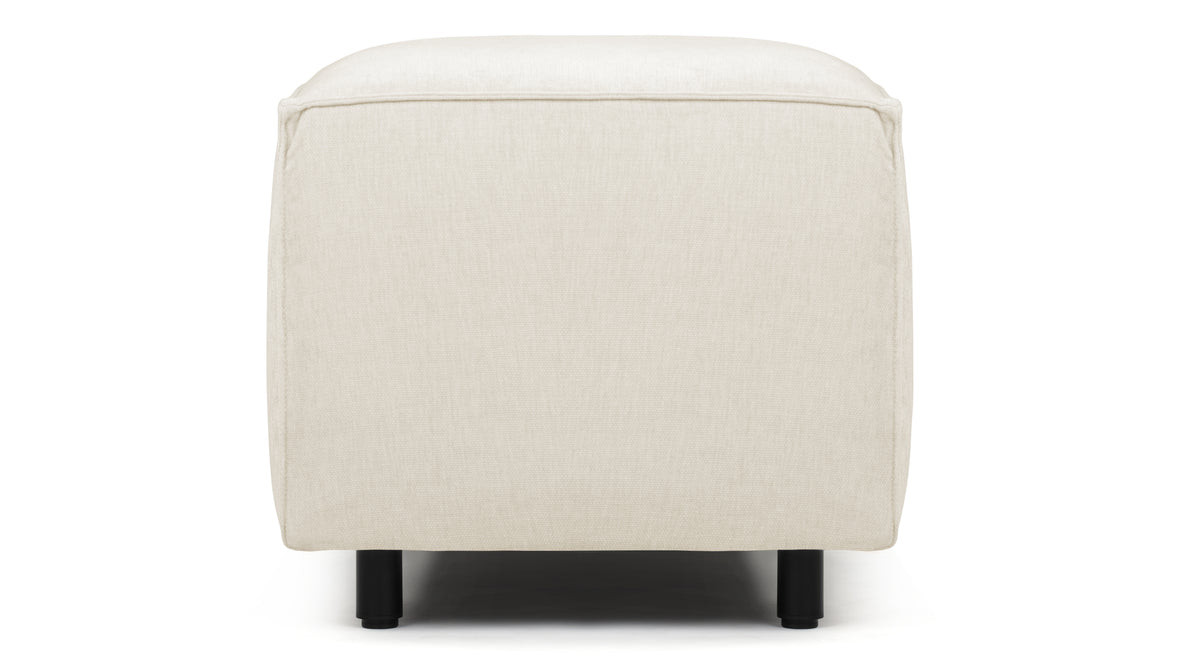 Extrasoft - Extrasoft Sectional Module, Small Armrest, Ivory Chenille