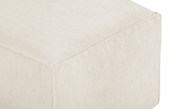 Extrasoft - Extrasoft Sectional Module, Large Armrest, Ivory Chenille