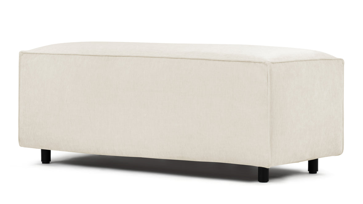 Extrasoft - Extrasoft Sectional Module, Large Armrest, Ivory Chenille