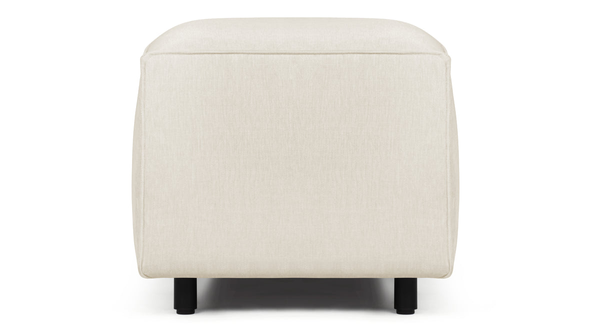 Extrasoft - Extrasoft Sectional Module, Large Armrest, Ivory Chenille