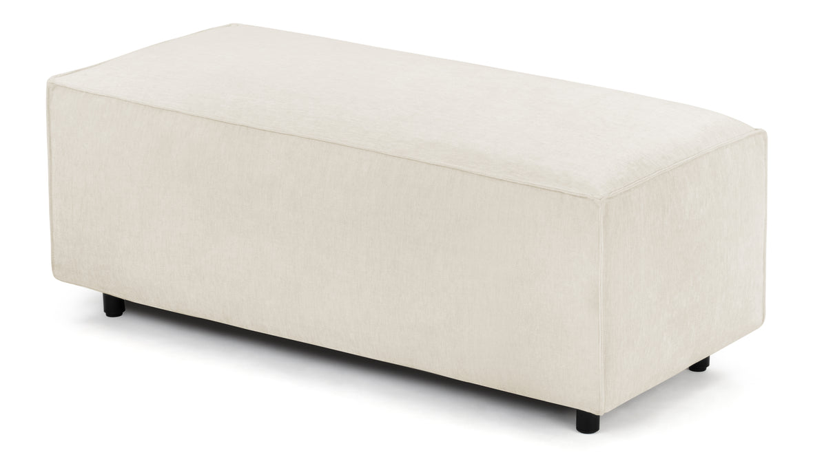 Extrasoft - Extrasoft Sectional Module, Large Armrest, Ivory Chenille