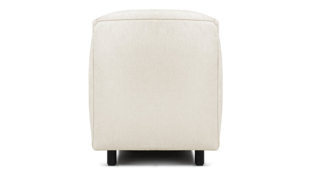 Extrasoft - Extrasoft Sectional Module, Small Backrest, Ivory Chenille