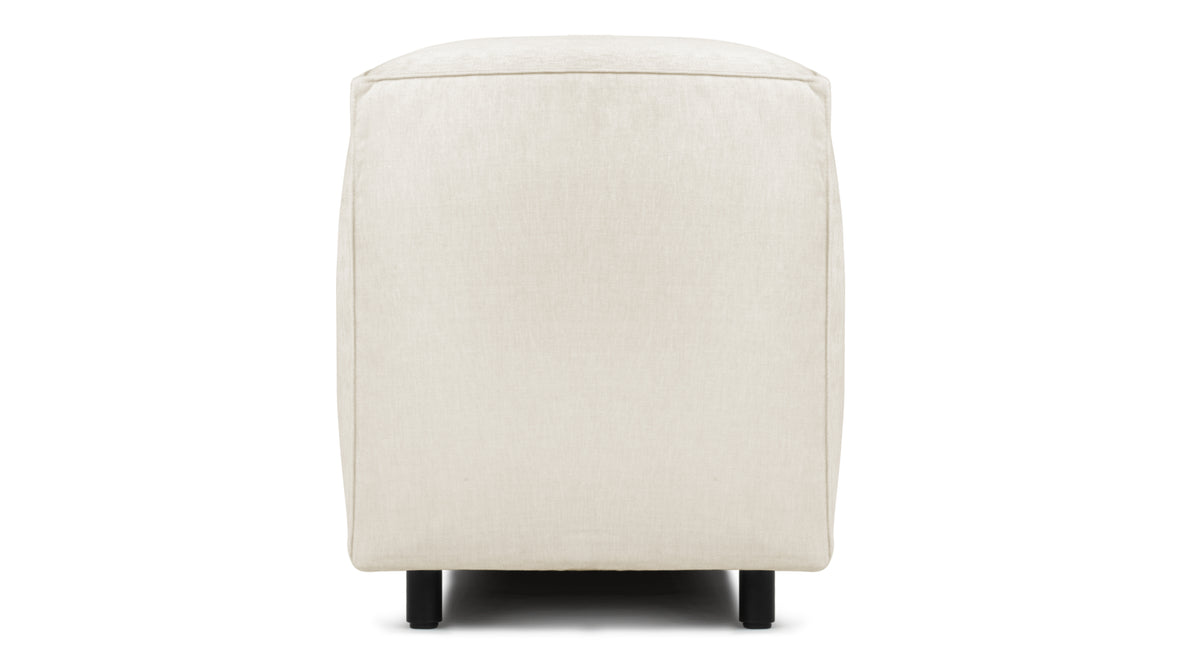 Extrasoft - Extrasoft Sectional Module, Large Backrest, Ivory Chenille