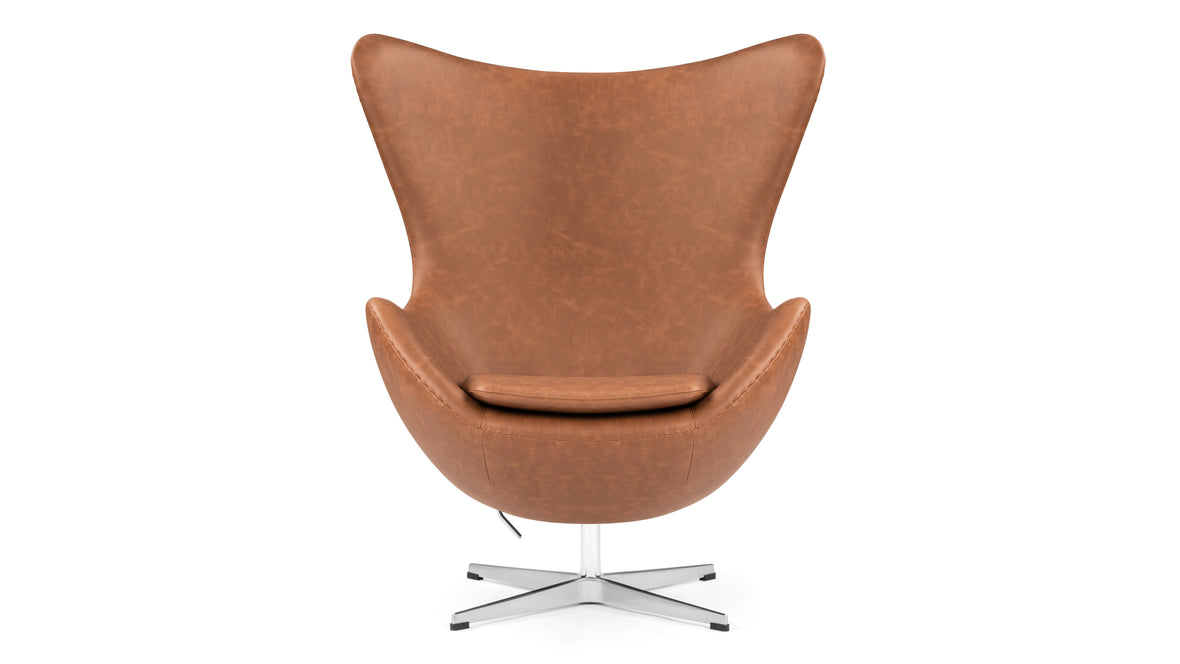 Arne - Arne Chair, Chestnut Vegan Leather