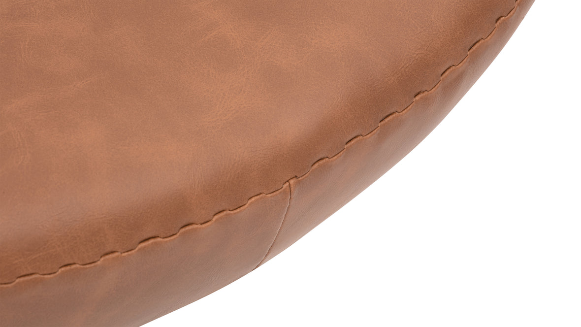 Arne - Arne Ottoman, Chestnut Vegan Leather