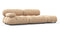 Bellini Sofa - Mario Bellini Open End Sofa, Right, Ecru Velvet