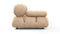 Belia - Belia Open End Sofa, Right, Ecru Velvet