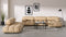 Belia - Belia Large Sectional, Left Corner, Ecru Velvet