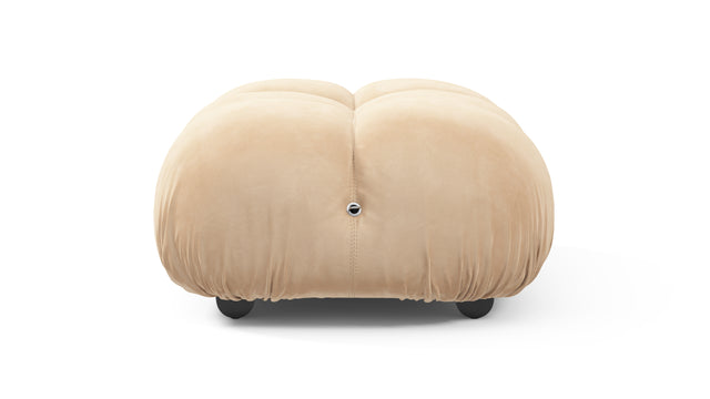 Bellini Ottoman - Mario Bellini Ottoman, Ecru Velvet