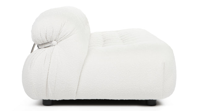 Soriana - Soriana Three Seater Sofa, White Boucle