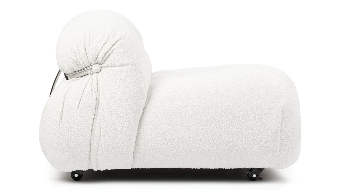 Soriana - Soriana Lounge Chair, White Boucle