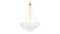 Cloud - Cloud Chandelier, Small, Gold and Frosted Glass