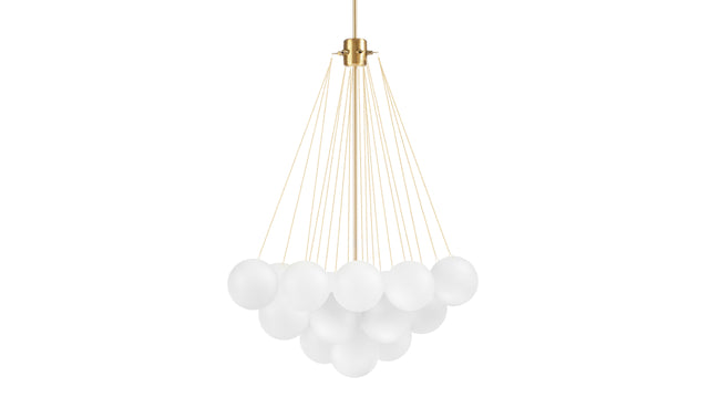 Cloud - Cloud Chandelier, Small, Gold and Frosted Glass