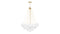 Cloud - Cloud Chandelier, Small, Gold and Frosted Glass