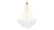 Cloud - Cloud Chandelier, Large, Gold and Frosted Glass