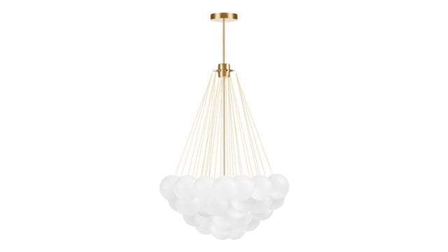 Cloud - Cloud Chandelier, Large, Gold and Frosted Glass