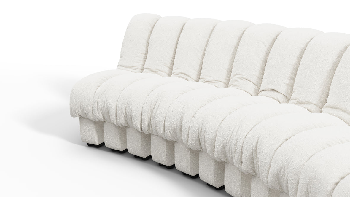 DS 600 - DS 600 Sectional Sofa, Combination 2, Right Arm, White Boucle