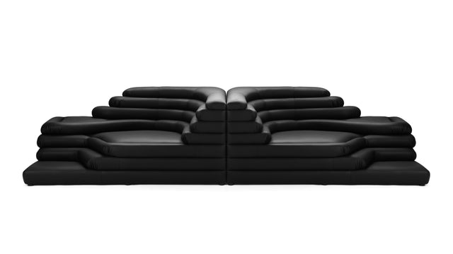 Terrazza - Terrazza Sofa Combination, Black Vegan Leather