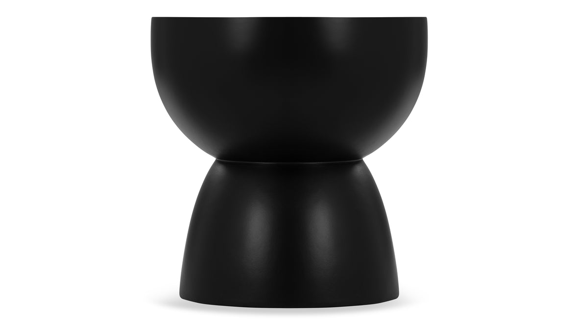 Aura - Aura Side Table, Black Concrete