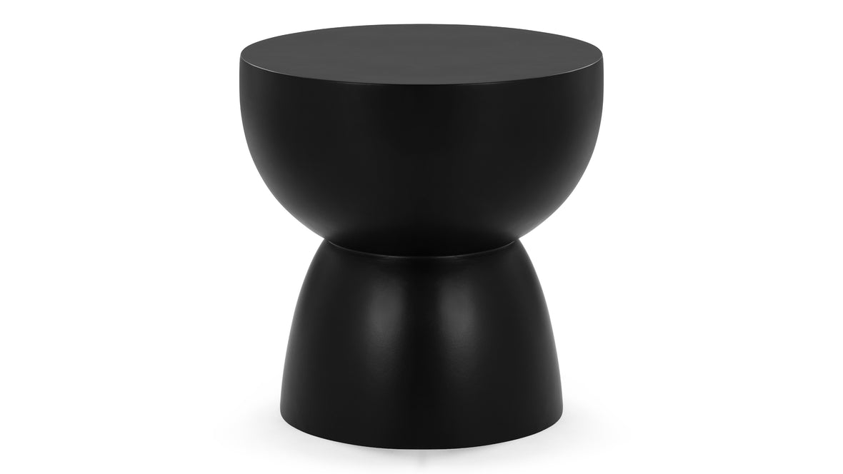 Aura - Aura Side Table, Black Concrete