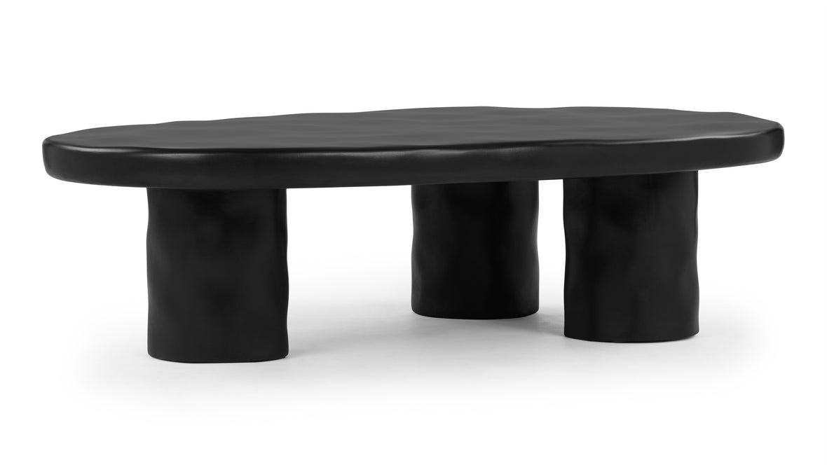 Aster - Aster Outdoor Coffee Table, Black Concrete