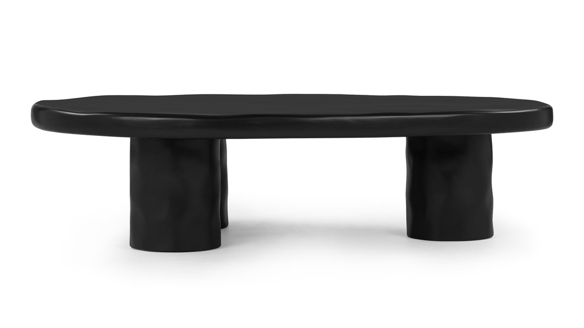 Aster - Aster Outdoor Coffee Table, Black Concrete