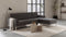 Florence - Florence Three Seater Sofa, Right Chaise, Dark Gray Wool