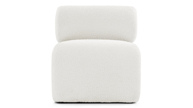 Ariana - Ariana Lounge Chair, White Boucle