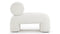 Ariana - Ariana Lounge Chair, White Boucle