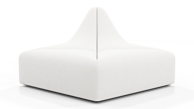 Dune - Dune Sofa Module, Half Backrest, Ivory Linen