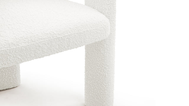 Dudet - Dudet Chair, White Boucle