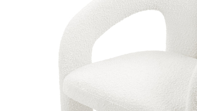 Dudet - Dudet Chair, White Boucle